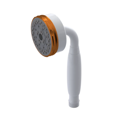 Rubinet 3 Function Hand Held Shower Only White