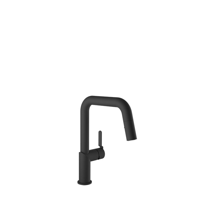 Baril Single-hole kitchen faucet with 2-function pull-down spray