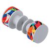 Rubinet Shower Door Knob (set) White