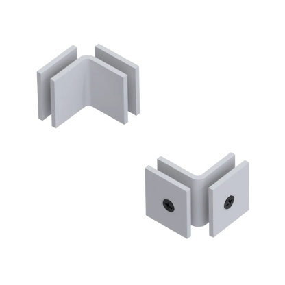 Rubinet 90 Glass to Glass Open Face Matt White