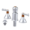 Rubinet Bidet Fitting with Spray, Diverter, and Vacum Breaker (Less Drain) Satin Chrome