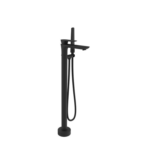 Baril Floor-mounted tub filler with hand shower