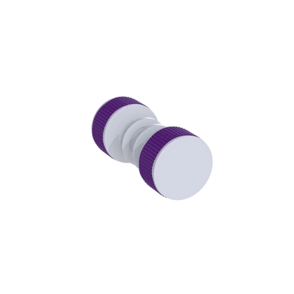 Rubinet Shower Door Knob (set) White