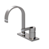 Rubinet 4" Centre Single Control Lav. Set (less drain) Polished Nickel