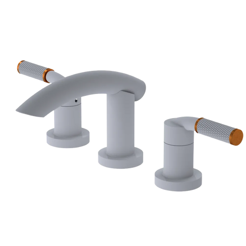 Rubinet Widespread Lav. Set. (less drain) Matt White