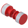 Rubinet Shower Door Knob (set) Red