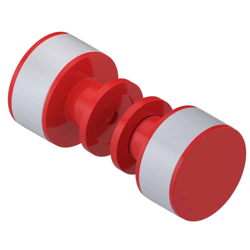 Rubinet Shower Door Knob (set) Red