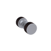 Rubinet Shower Door Knob (set) Satin Chrome