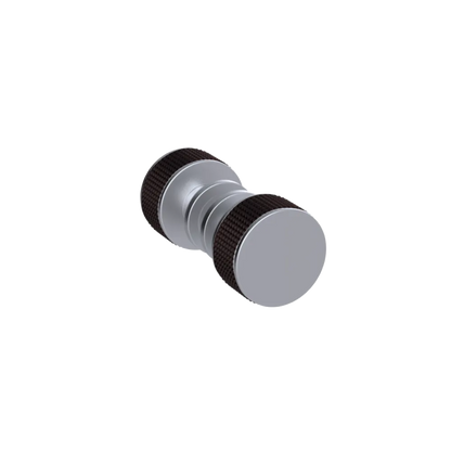 Rubinet Shower Door Knob (set) Satin Chrome
