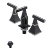 Rubinet Bidet Fitting with Spray, Diverter, and Vacum Breaker (Less Drain) Black