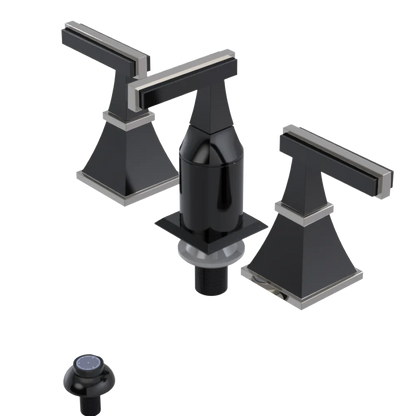 Rubinet Bidet Fitting with Spray, Diverter, and Vacum Breaker (Less Drain) Black