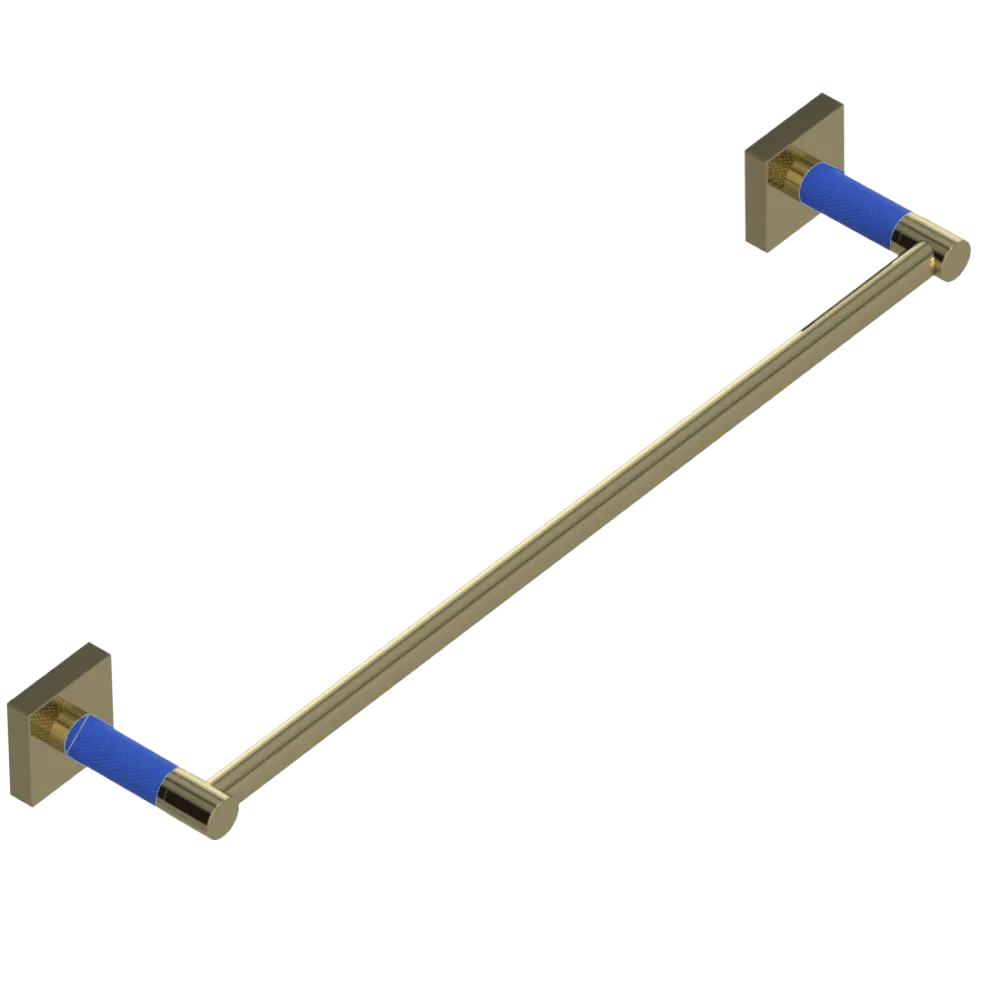 Rubinet 18" TOWEL BAR Natural Brass