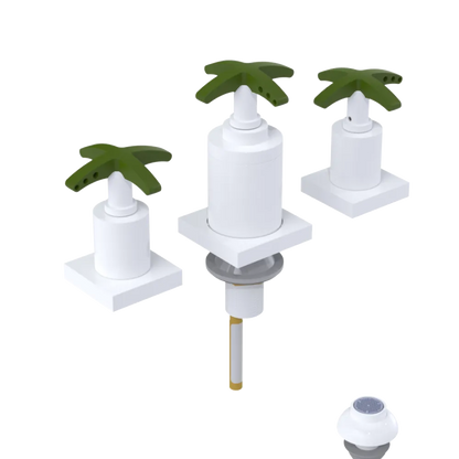 Rubinet Bidet Fitting with Spray, Diverter, and Vacuum Breaker (less drain) White