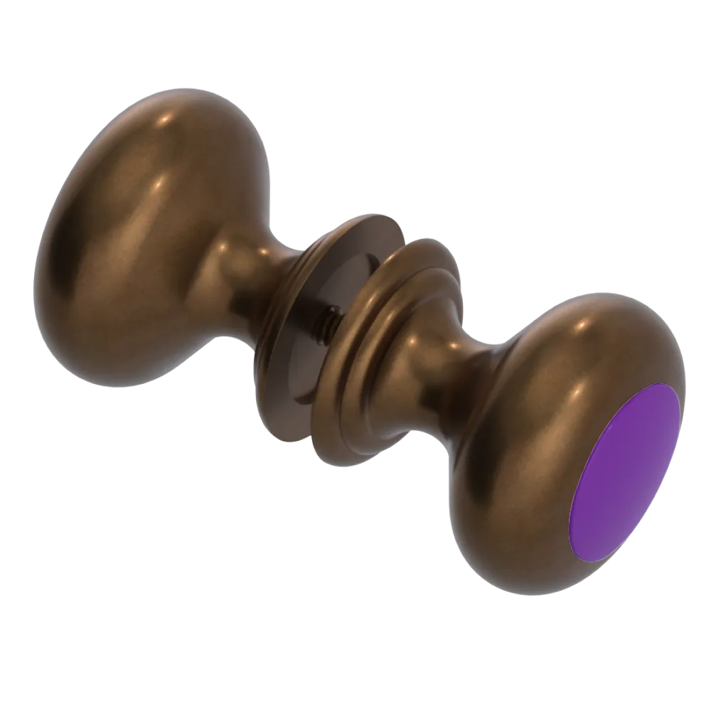 Rubinet Shower Door Knob (set) Tuscan Brass