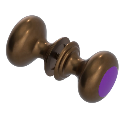 Rubinet Shower Door Knob (set) Tuscan Brass