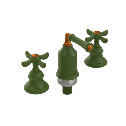 Rubinet Bidet Fitting with Spray, Diverter, and Vacum Breaker (Less Drain) Green Envy