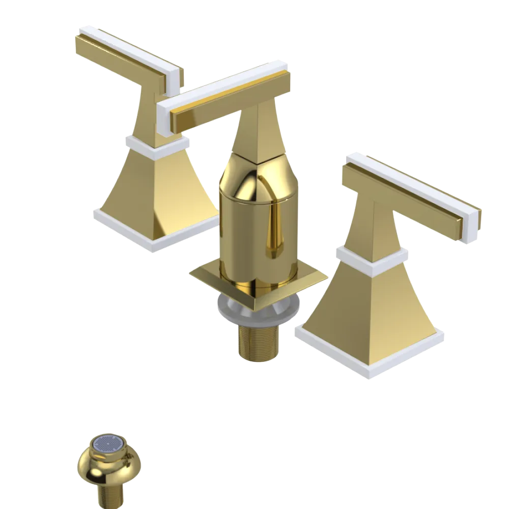 Rubinet Bidet Fitting with Spray, Diverter, and Vacum Breaker (Less Drain) Bright Brass