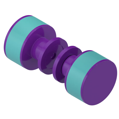 Rubinet Shower Door Knob (set) Purple Haze