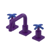 Rubinet Widespread Lav. Set. with Genesis spout (less drain) Purple Haze