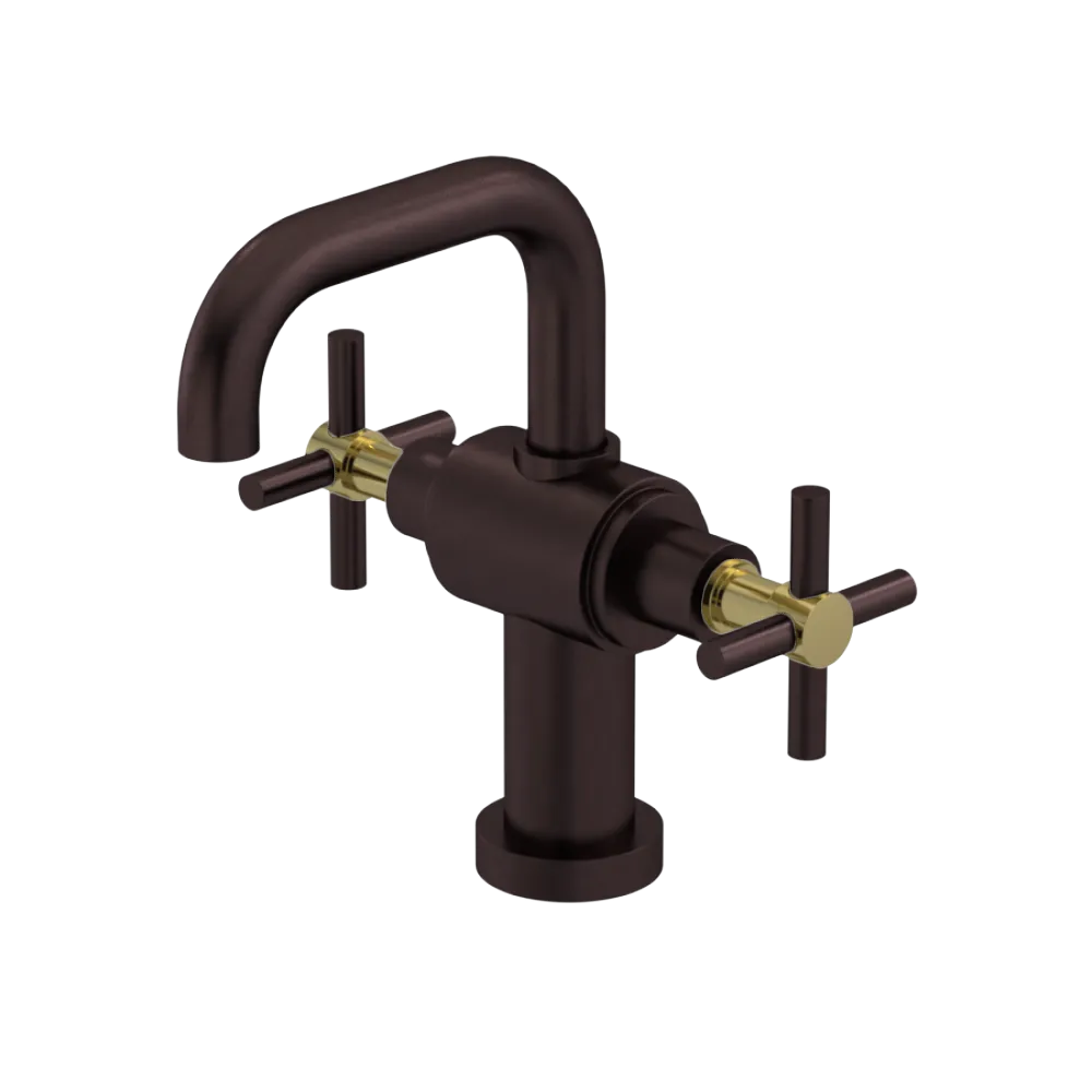 Rubinet Single Hole Dual Handle Lav. Set. (less drain) Oil Rubbed Bronze