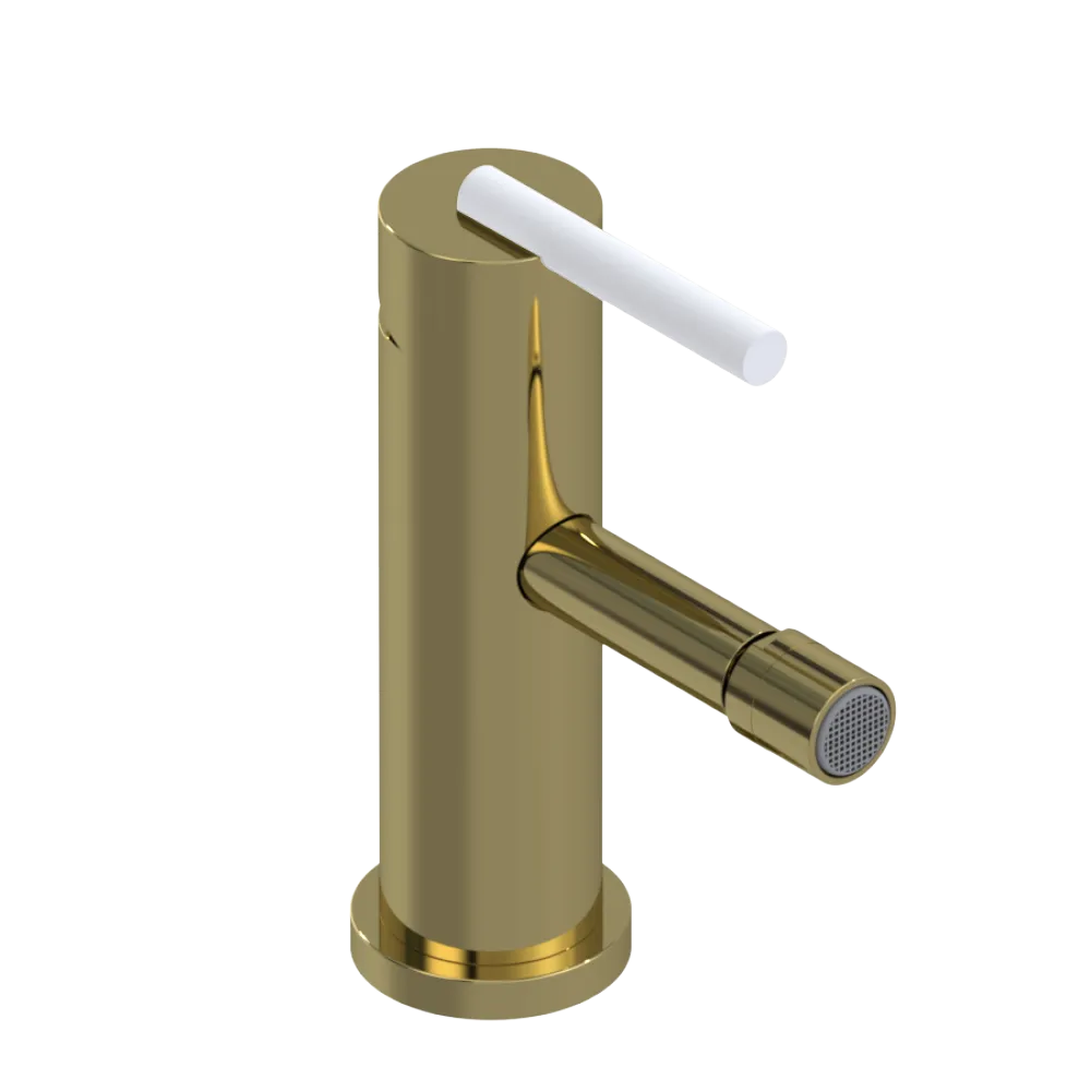Rubinet Single Control Bidet Fitting (less drain) Natural Brass