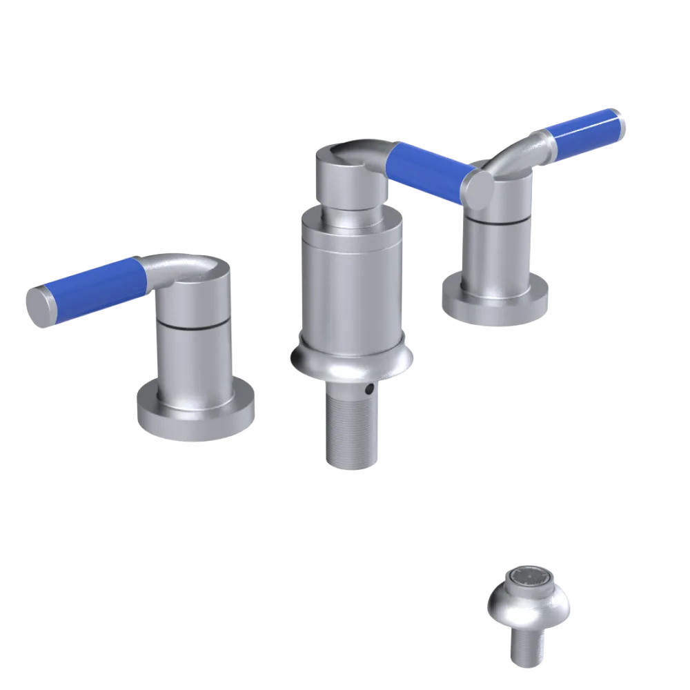 Rubinet Bidet Fitting with Spray, Diverter, and Vacuum Breaker (less drain) Satin Chrome