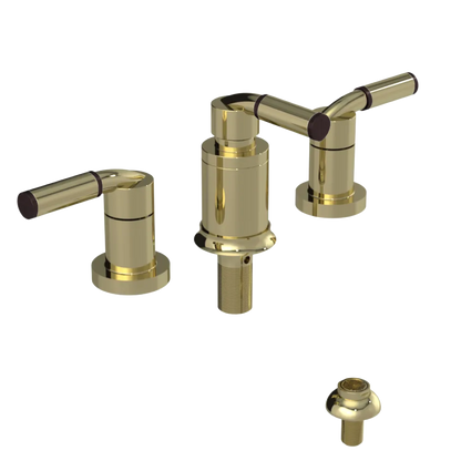 Rubinet Bidet Fitting with Spray, Diverter, and Vacuum Breaker (less drain) Gold