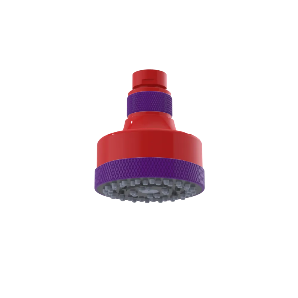 Rubinet 3 FUNCTION SHOWER HEAD Red