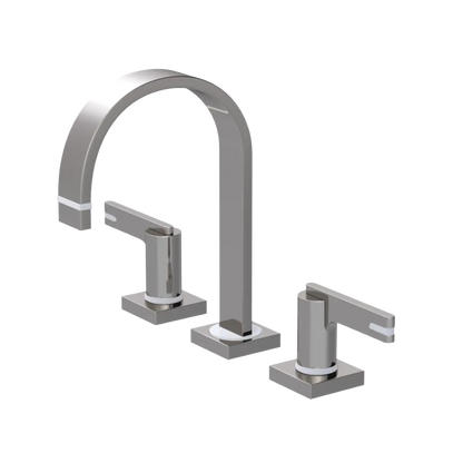 Rubinet Widespread Lav. Set. (less drain) Polished Nickel