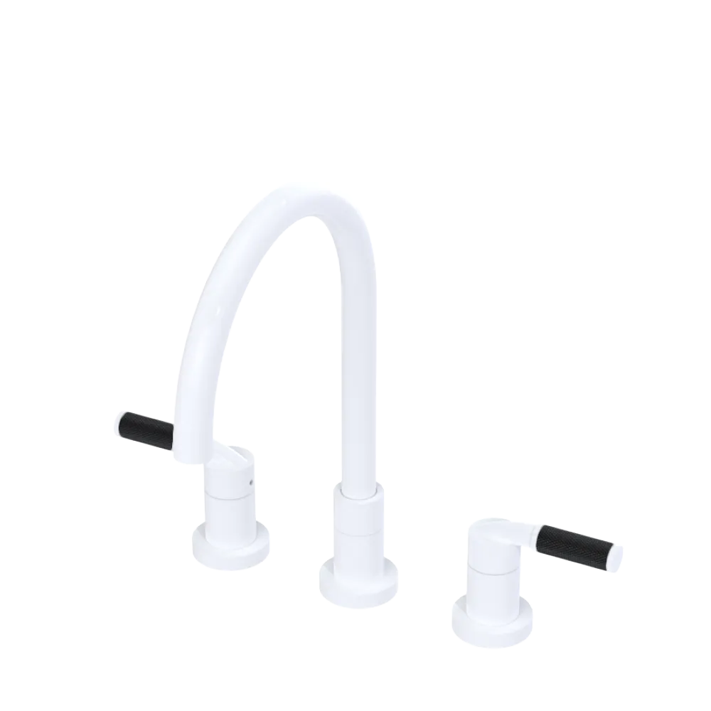 Rubinet Widespread Kitchen Set White