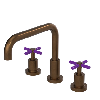 Rubinet Widespread Kitchen Set Tuscan Brass