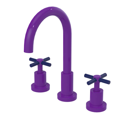Rubinet Widespread Kitchen Set with LaSalle Spout Purple Haze