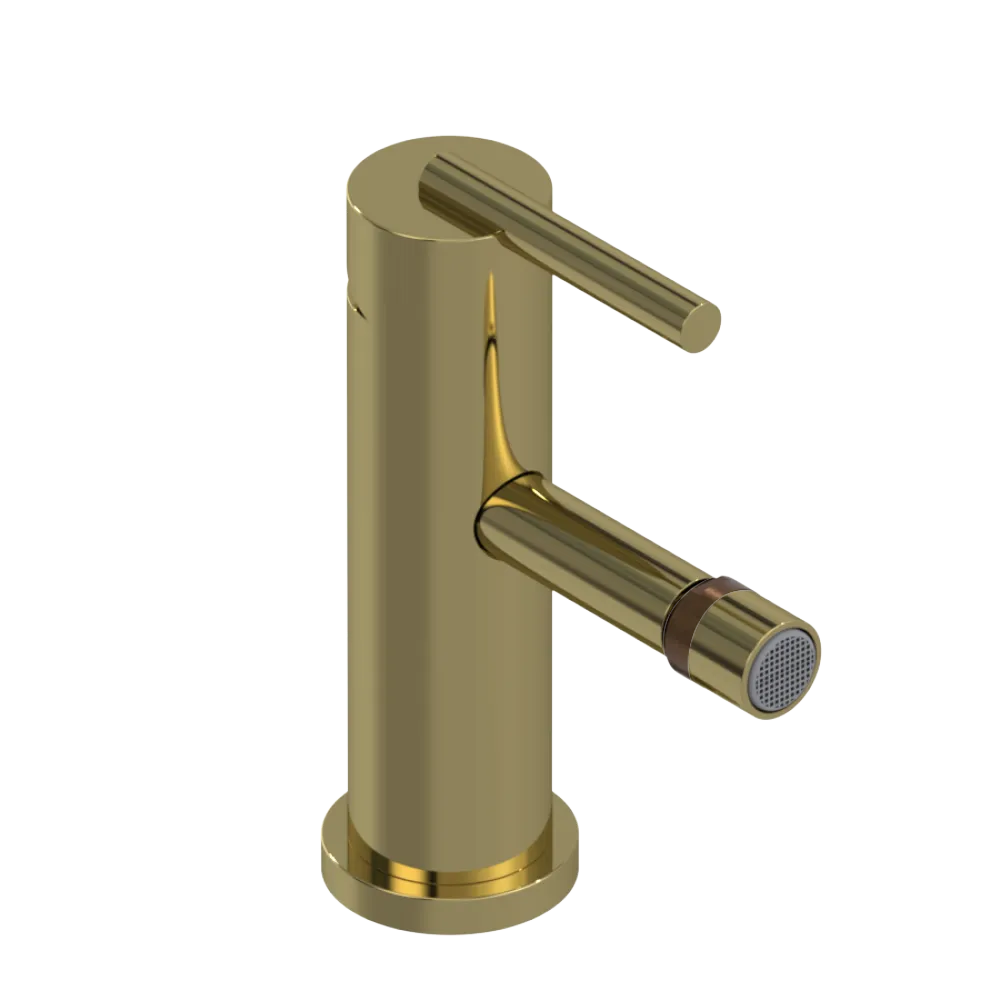 Rubinet Single Control Bidet Fitting (less drain) Natural Brass