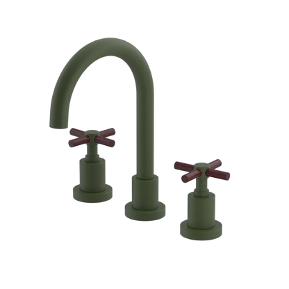 Rubinet Widespread Lav. Set. (less drain) Green Envy