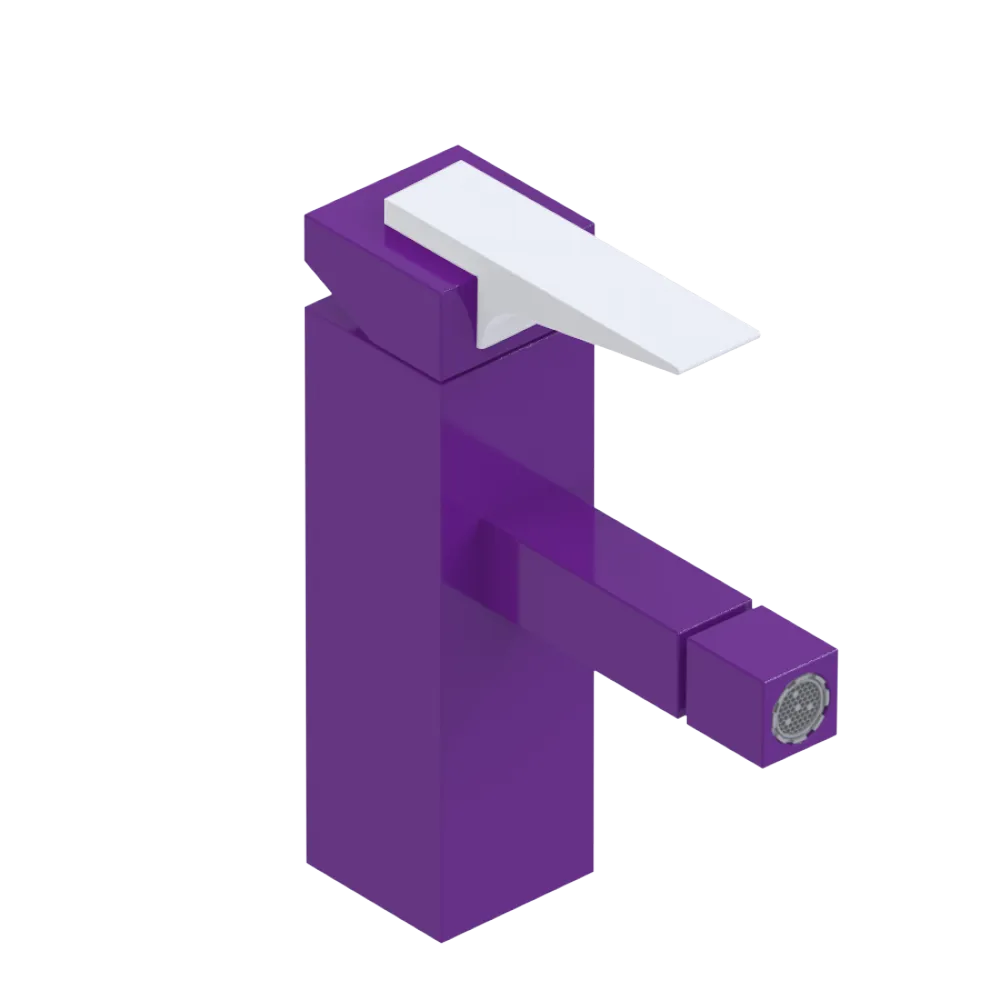 Rubinet Single Control Bidet Fitting (less drain) Purple Haze