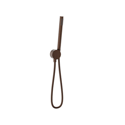 Baril 1-spray anti-limestone hand shower on wall-mounted supply elbow