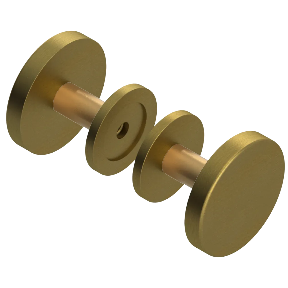 Rubinet Shower Door Knob (set) Antique Brass Matt