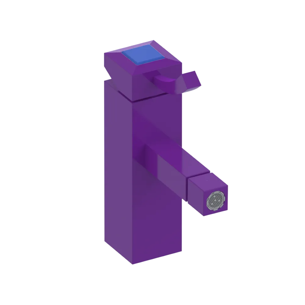 Rubinet Single Control Bidet Fitting (less drain) Purple Haze