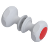 Rubinet Shower Door Knob (set) Matt White