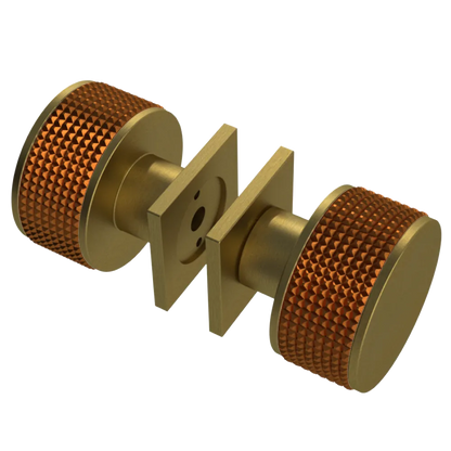 Rubinet Shower Door Knob (set) Antique Brass Matt
