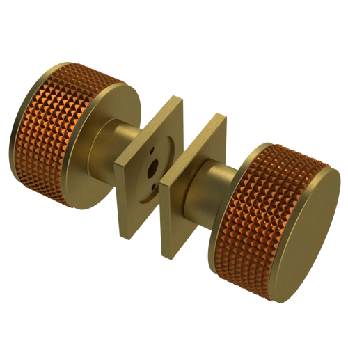 Rubinet Shower Door Knob (set) Antique Brass Matt