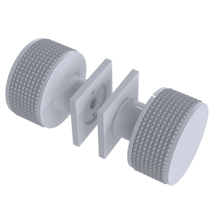 Rubinet Shower Door Knob (set) White