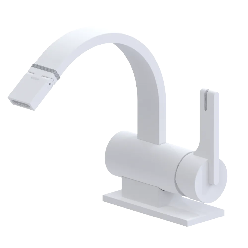 Rubinet Single Control Bidet Fitting (less drain) Matt White