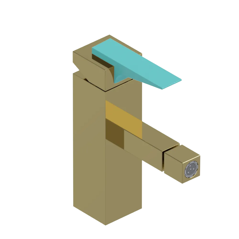 Rubinet Single Control Bidet Fitting (less drain) Natural Brass