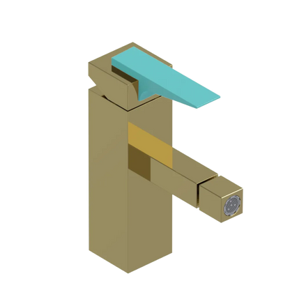 Rubinet Single Control Bidet Fitting (less drain) Natural Brass