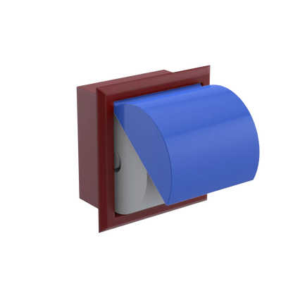 Rubinet RECESSED TOILET PAPER HOLDER Maroon