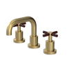 Rubinet Widespread Lav. Set. (less drain) Satin Brass