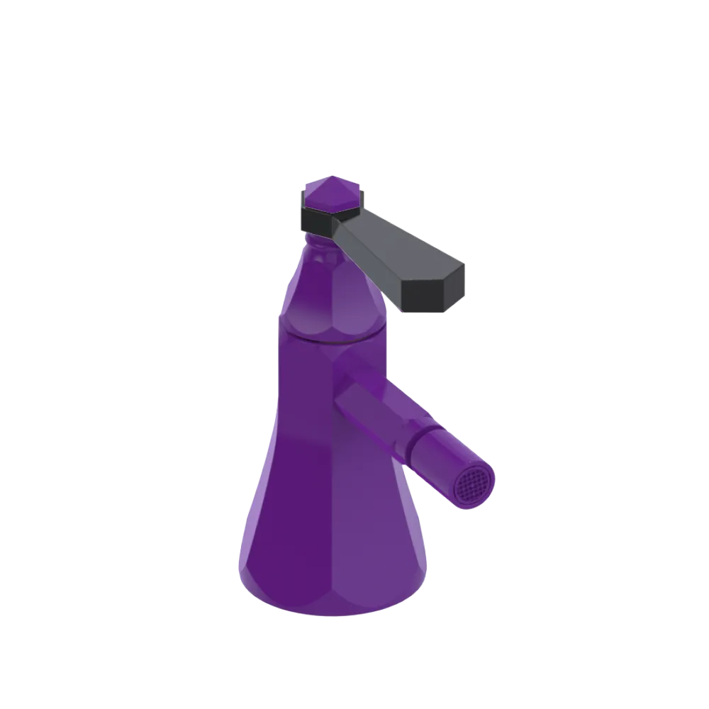 Rubinet Single Control Bidet Fitting (less drain) Purple Haze