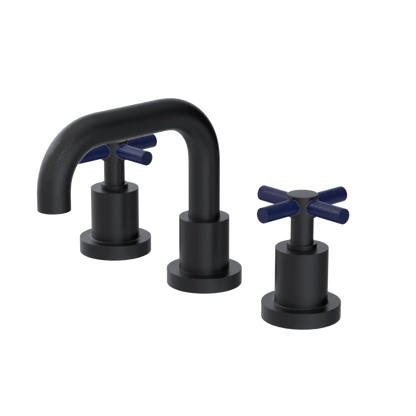 Rubinet Widespread Lav. Set. (less drain) Matt Black