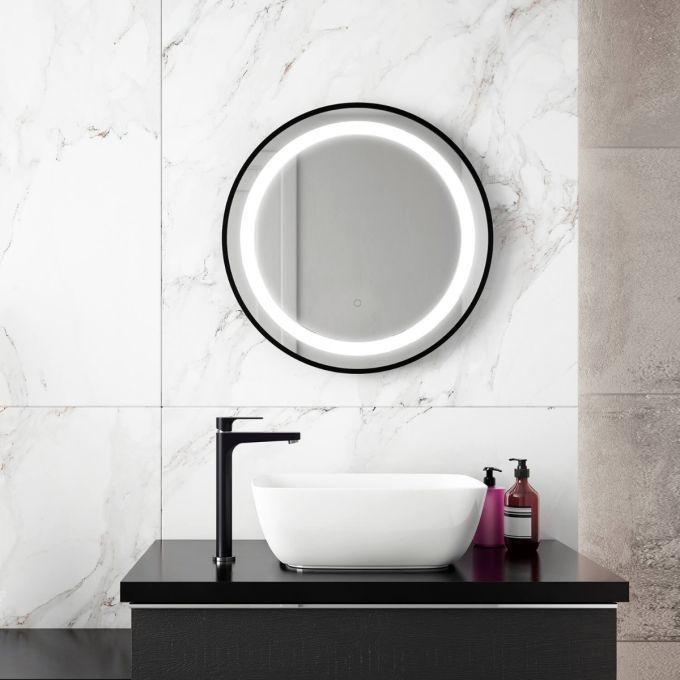 KALIA EFFECTLED-illuminated bathroom mirror - 24" x 24"